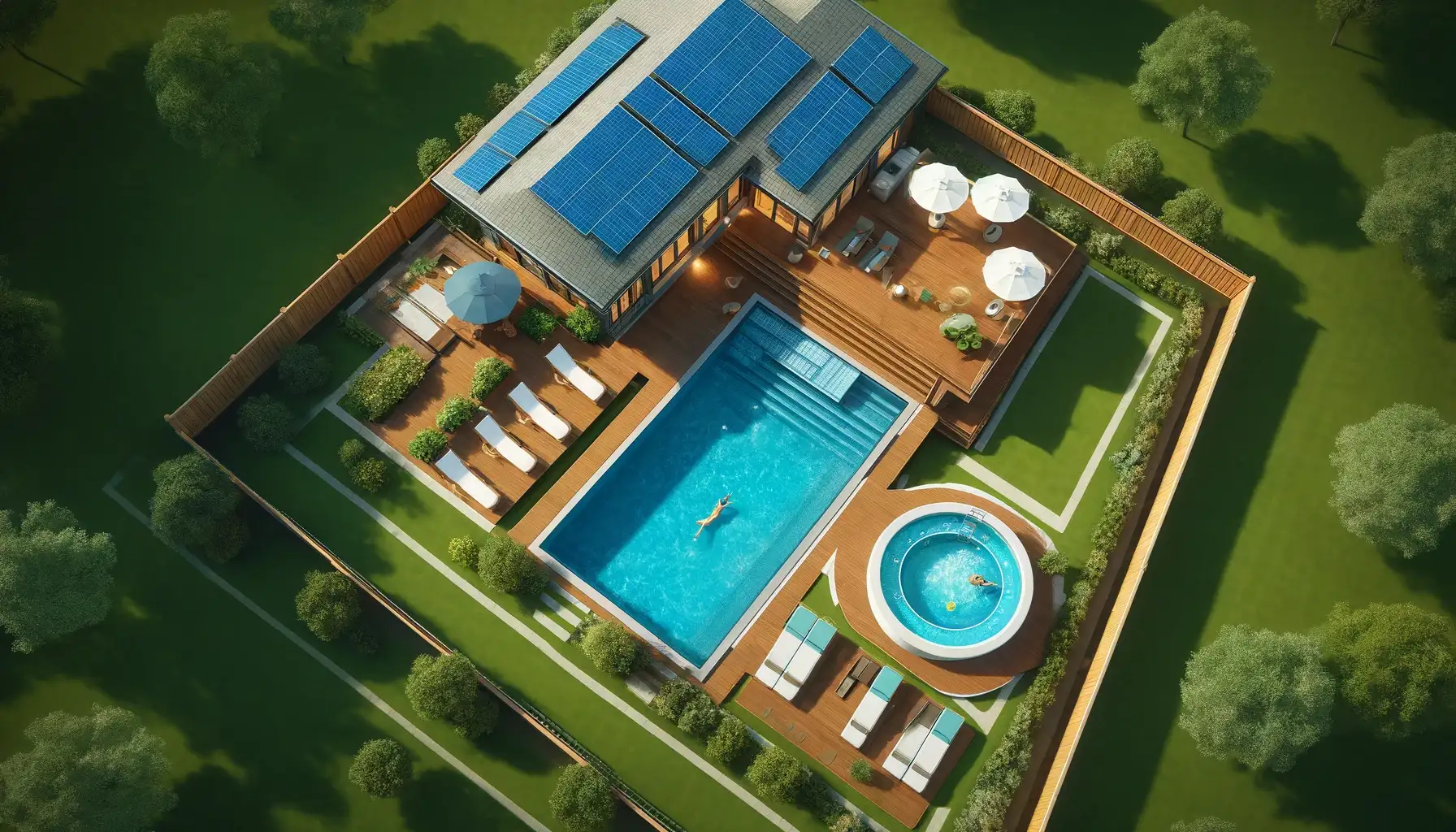 grande propriété avec piscine